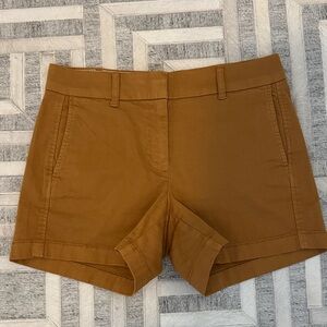 J. Crew Caramel Brown High-Rise Bermuda Shorts